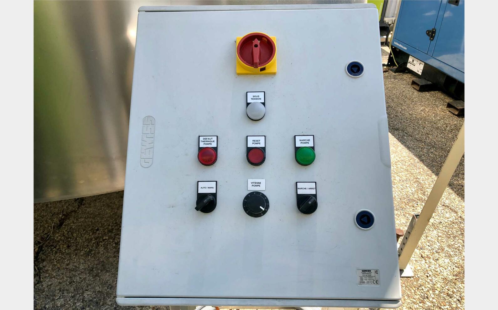 304 stainless steel tank - Tronconical 145 HL (14 500 liters) SERAP