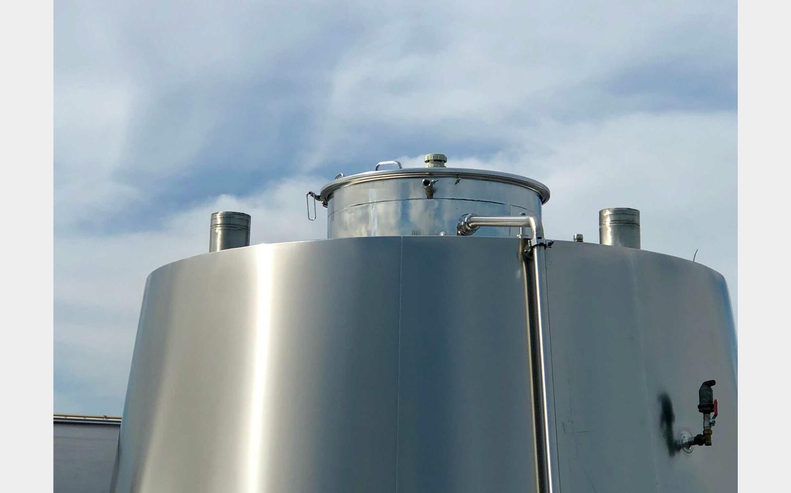 Cuve inox 304 - Tronconique 145 HL (14 500 litres) SERAP