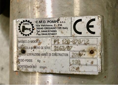 Pompe &agrave; vendange 20 T/heure CMO