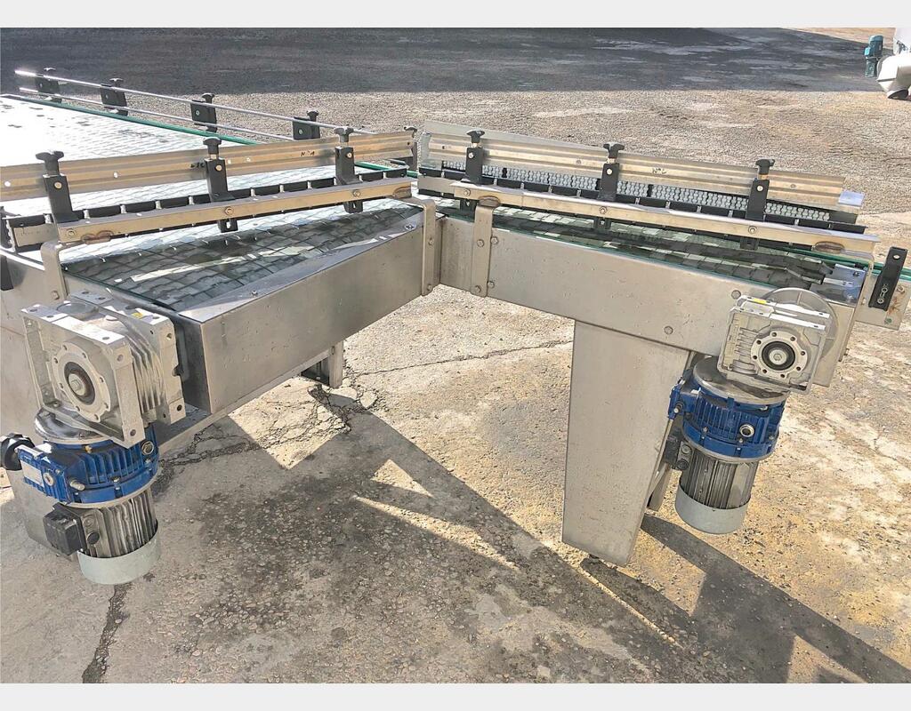 Dépalettiseur de bouteille semi auto - palan Demag
