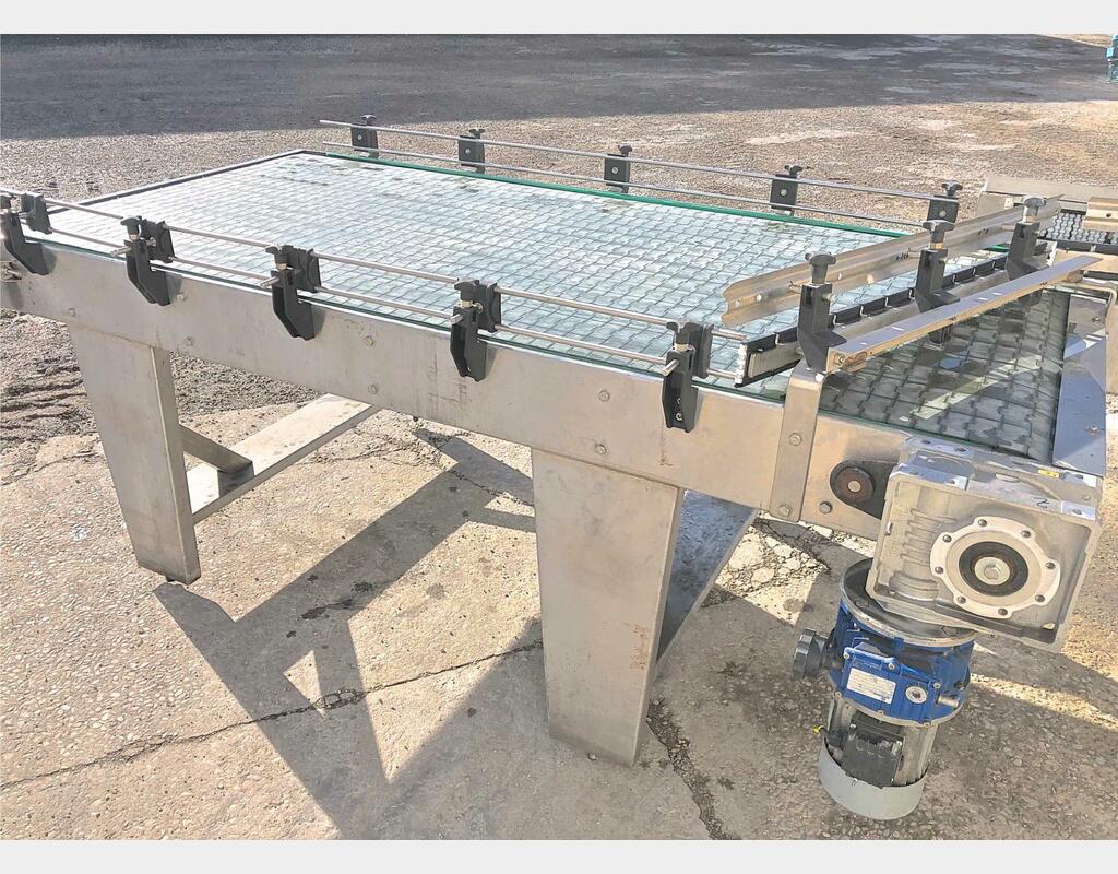 Dépalettiseur de bouteille semi auto - palan Demag