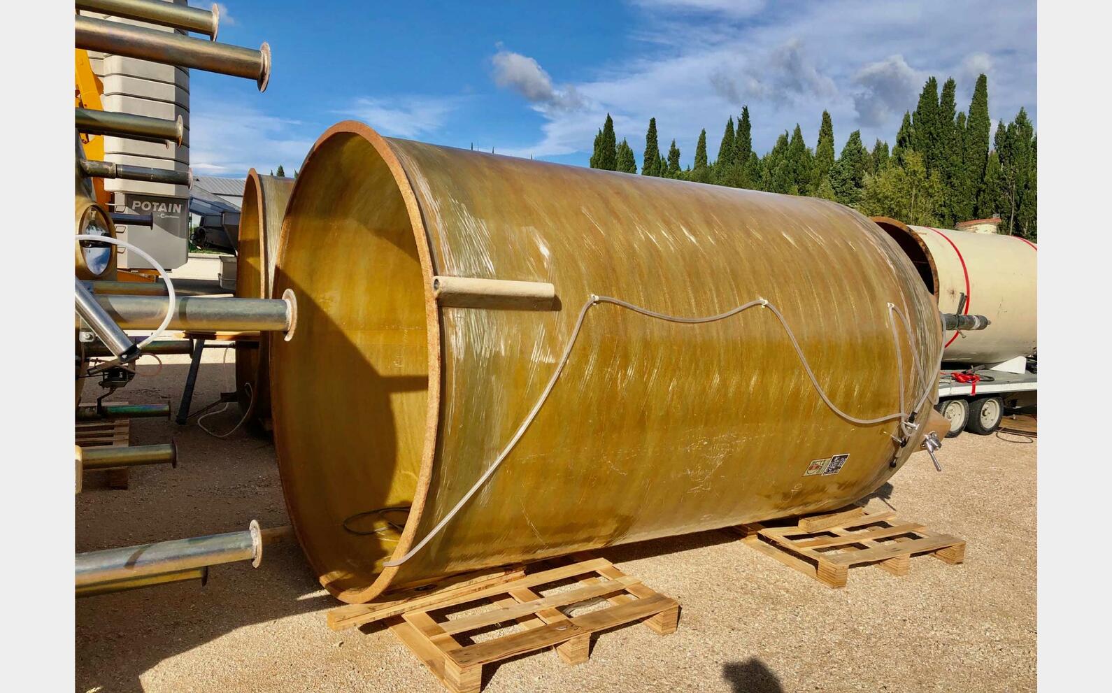 Cuve fibre - Chapeau flottant 100 HL (10 000 litres) GIMAR
