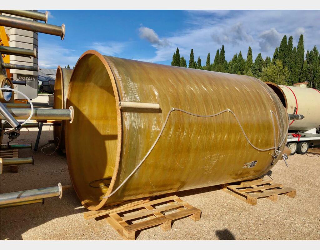 Cuve fibre - Chapeau flottant 100 HL (10 000 litres) GIMAR