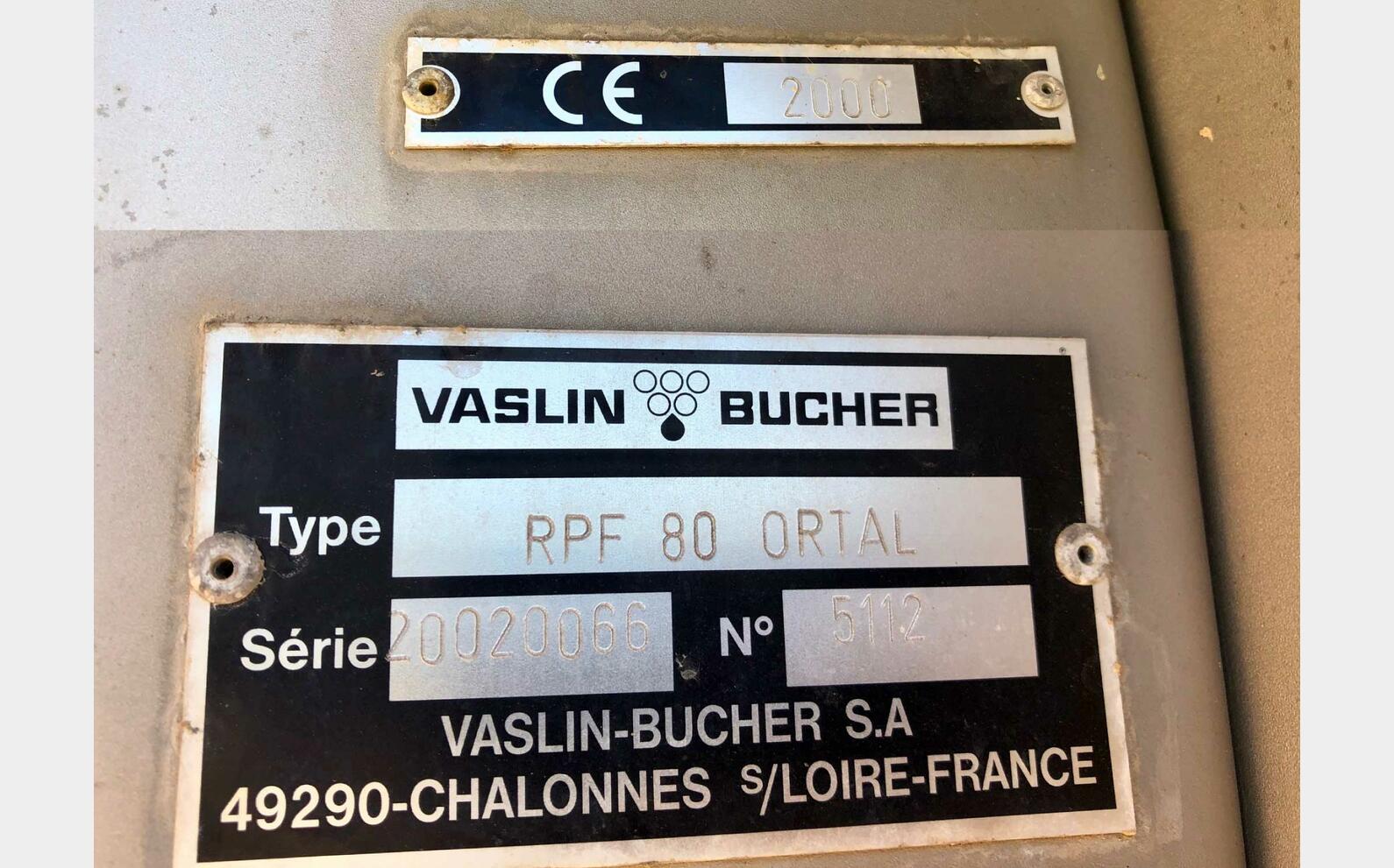 Membrane press 80 HL (8 000 liters) BUCHER