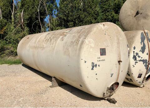 Coated steel tank - Horizontal - On steel cradles