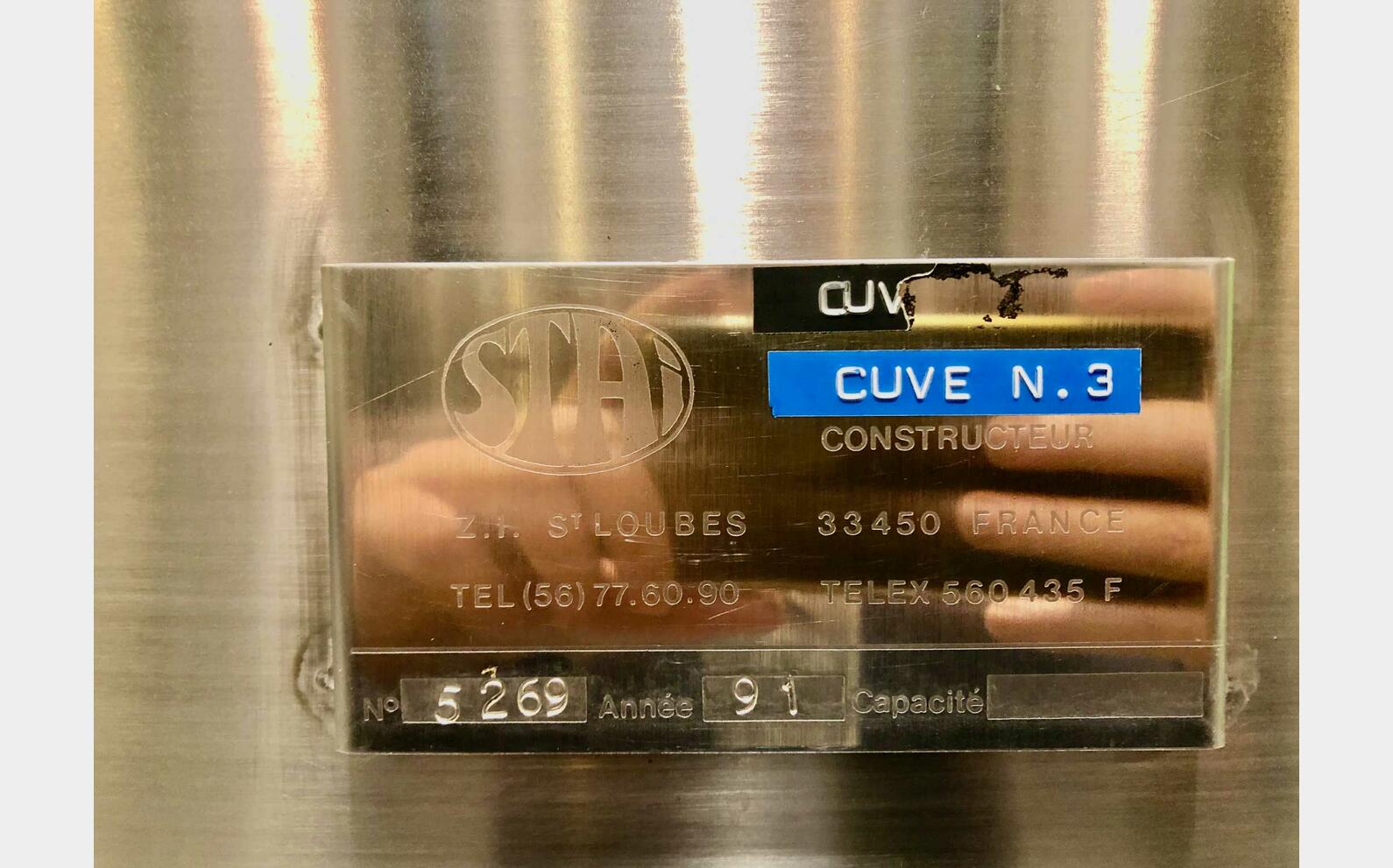 Cuve &agrave; d&eacute;bourbage - Inox 304L 150 HL (15 000 litres) STAI