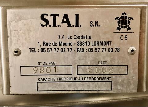 304L stainless steel tank 60 HL (6 000 litres) STAI