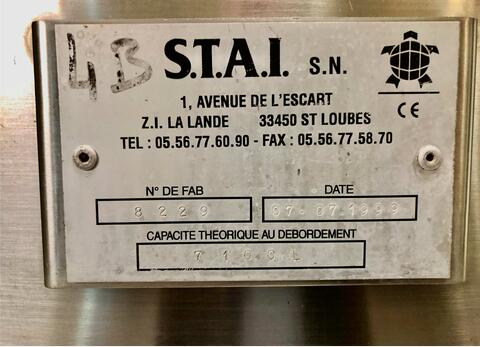 304L stainless steel tank 71 HL (7 100 litres) STAI