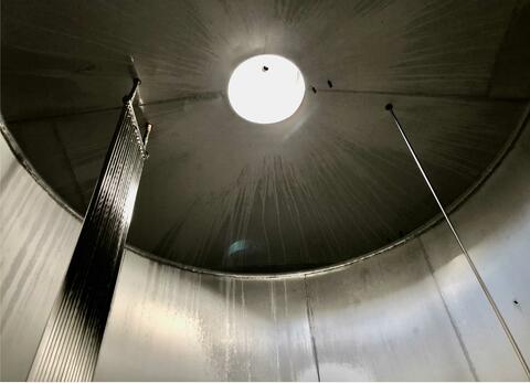 304L stainless steel tank - Cylindrical  - Internal flag