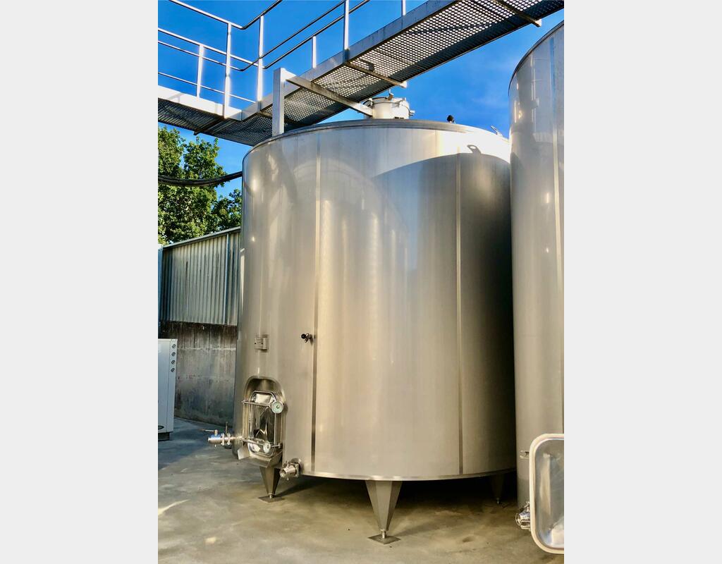 304L stainless steel tank - Cylindrical  - Vertical with double walls