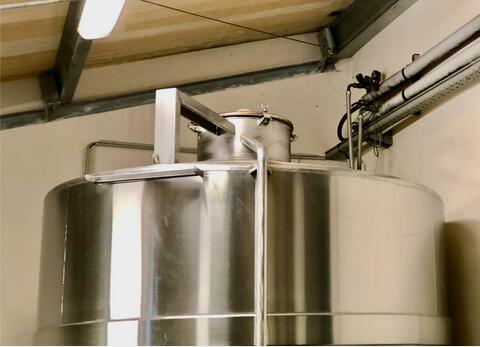 304L stainless steel tank - Cylindrical  - Vertical on legs
