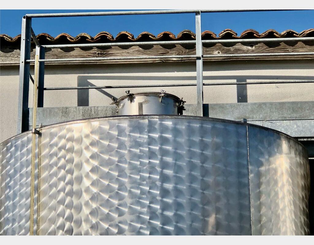304L stainless steel tank - Cylindrical  - Internal flag