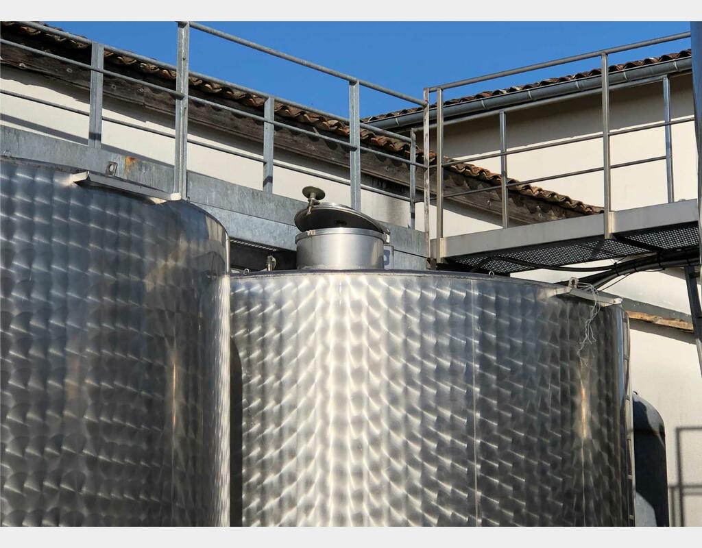 304L stainless steel tank - Cylindrical  - Internal flag