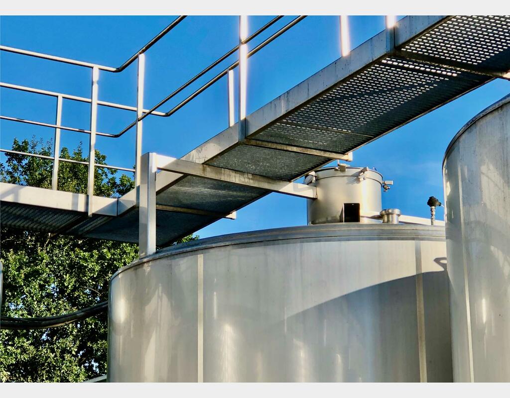 304L stainless steel tank - Cylindrical  - Vertical with double walls