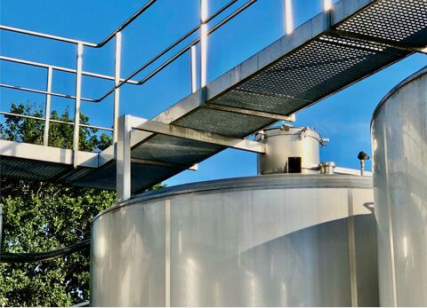 304L stainless steel tank - Cylindrical  - Vertical with double walls