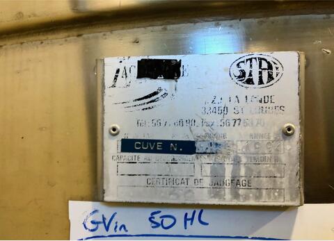 Stainless steel tank 304L - Floating cap 50 HL (5 000 litres) STAI