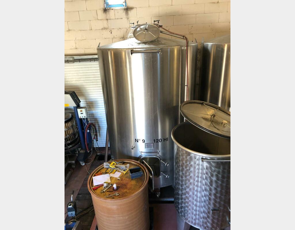 Cuve inox 120 HL (12 000 litres) RURALINOX