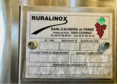 Stainless steel tank 120 HL (12 000 liters)