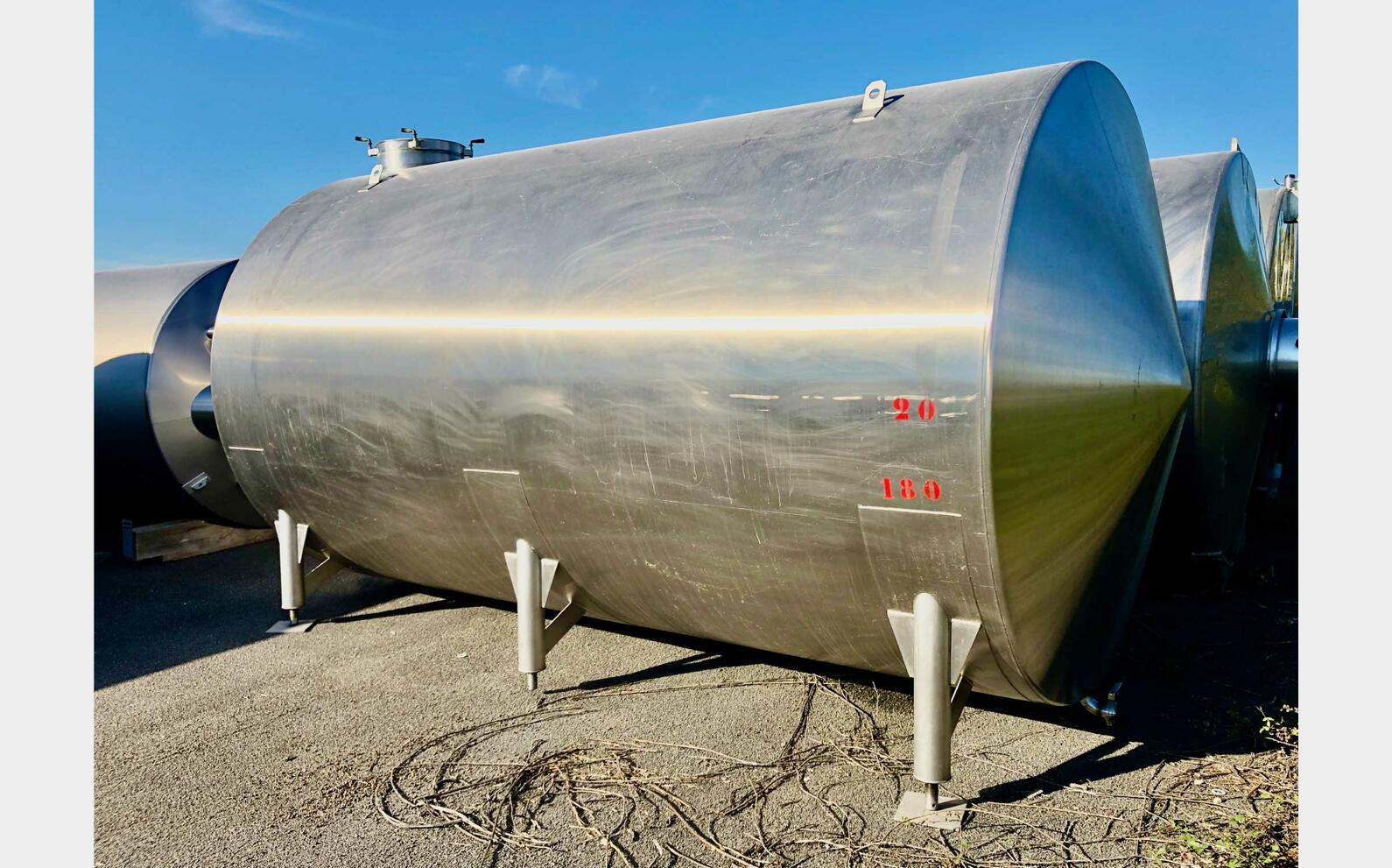 Cuve inox - Horizontale 180 HL (18 000 litres) PIERRE GUERIN