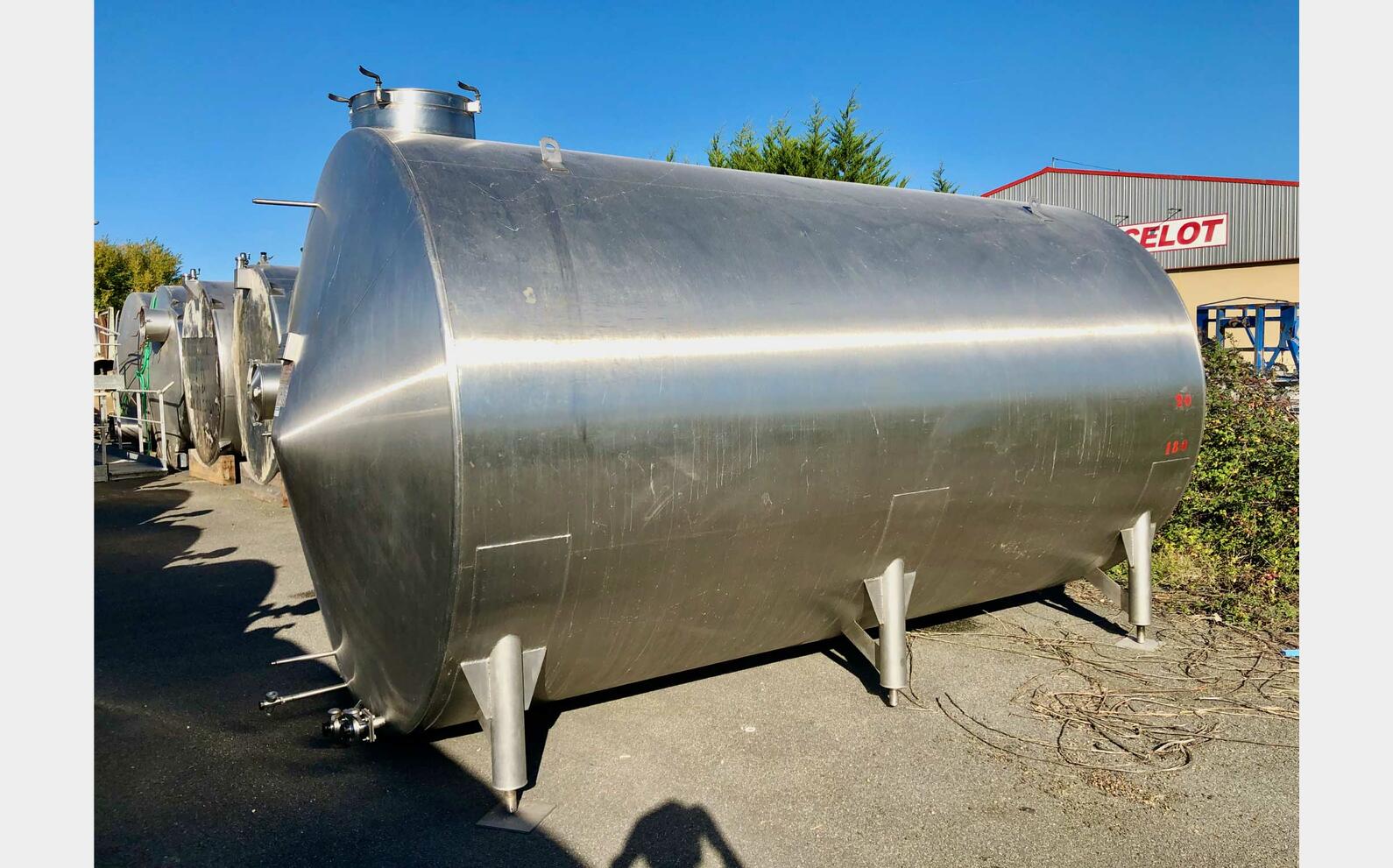 Cuve inox - Horizontale 180 HL (18 000 litres) PIERRE GUERIN