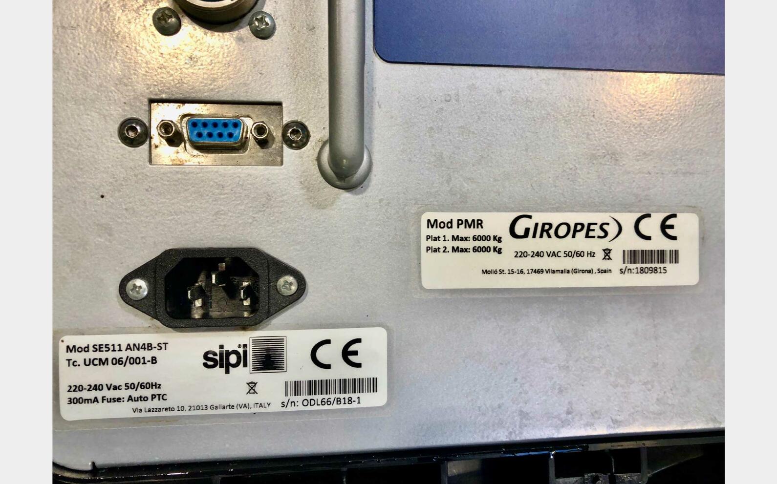 PMR6 axle weigher Capacity 6 T / 2 kg GIROPES