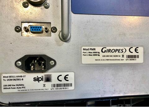 PMR6 axle weigher Capacity 6 T / 2 kg GIROPES