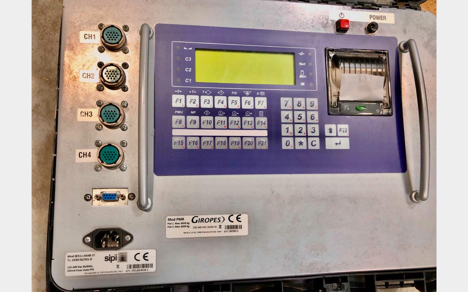 PMR6 axle weigher Capacity 6 T / 2 kg GIROPES