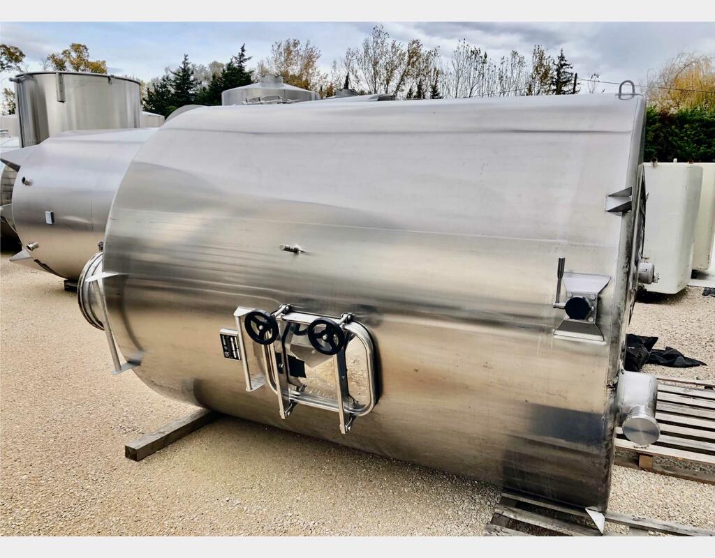 Cuve inox - Fond plat 80 HL (8 000 litres) DRABRIGEON