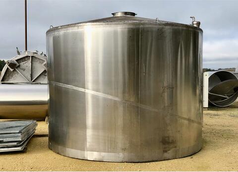 Cuve inox 304 fond inclin&eacute; &agrave; 30% 150 HL (15 000 litres) MANGEARD