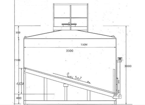 Cuve inox 304 fond inclin&eacute; &agrave; 30% 150 HL (15 000 litres) MANGEARD