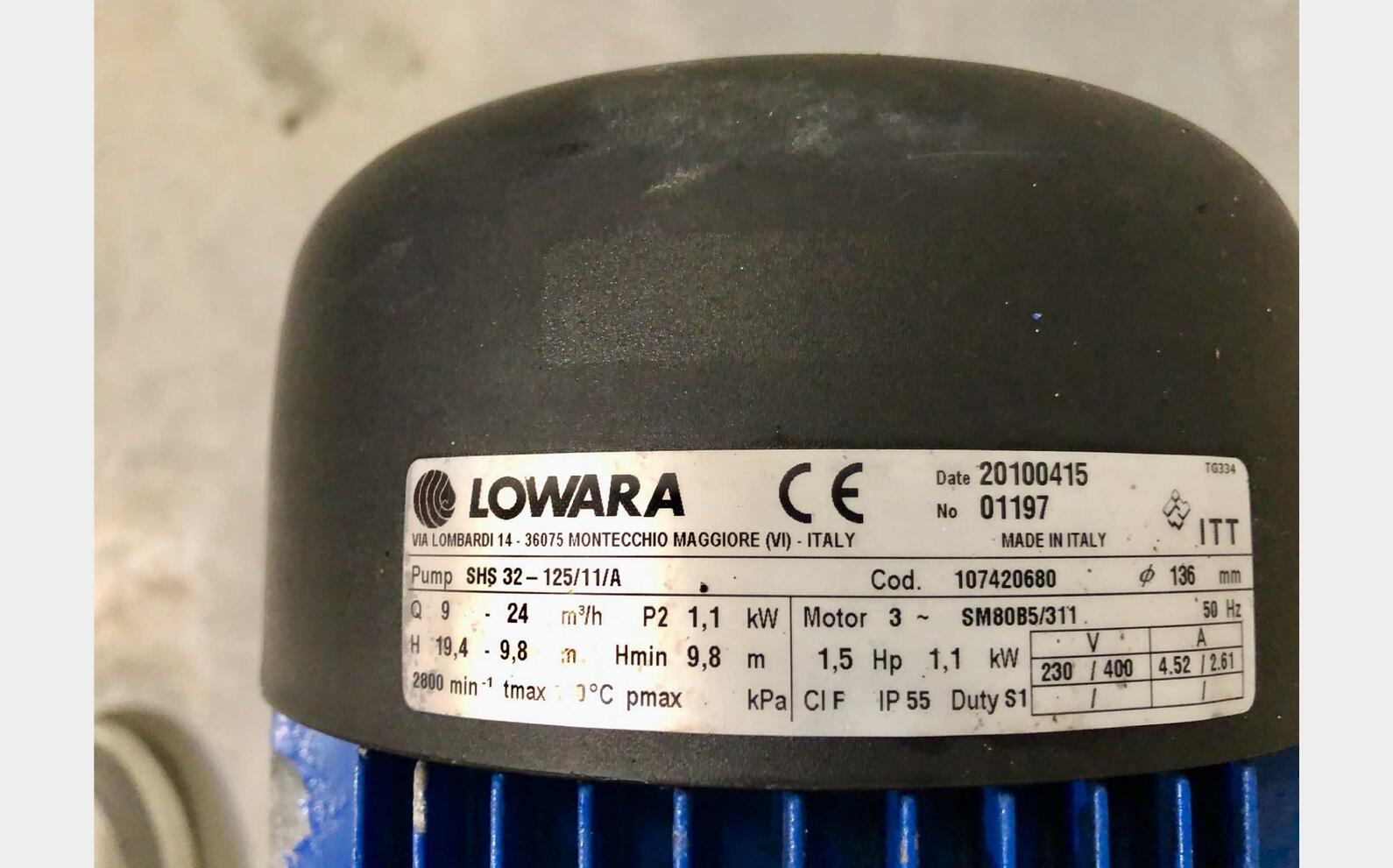 Pompe centrifuge LOWARA