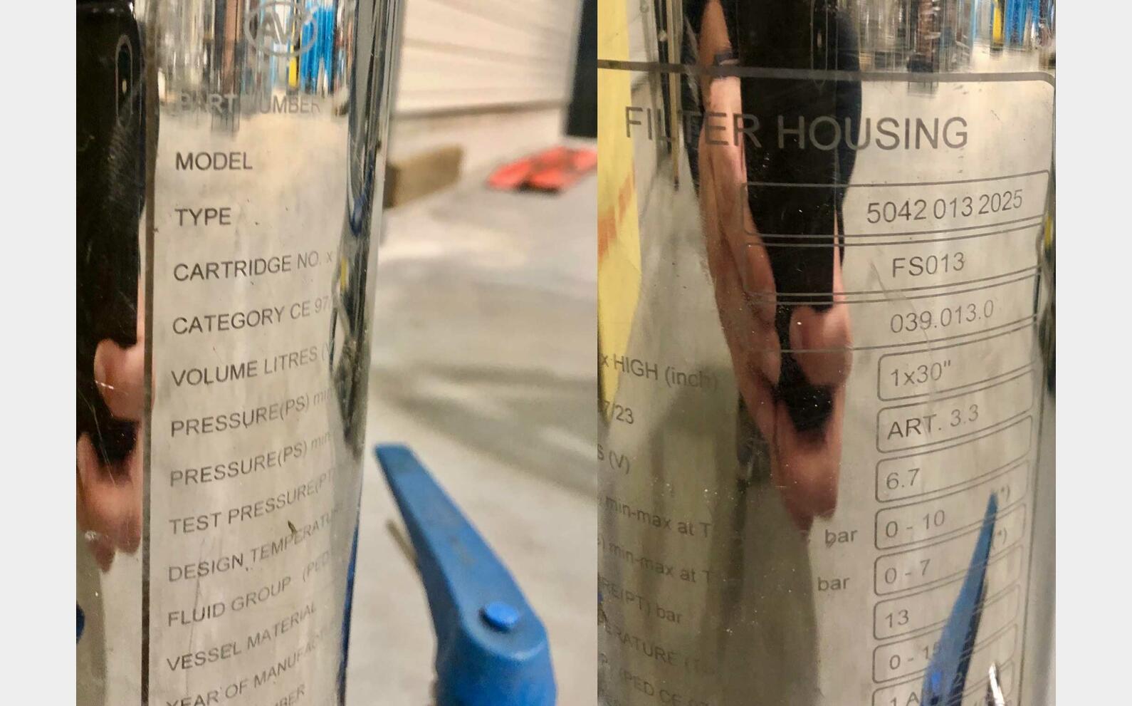 Filtre &agrave; cartouche 6.7 litres