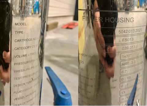 Filtre &agrave; cartouche 6.7 litres