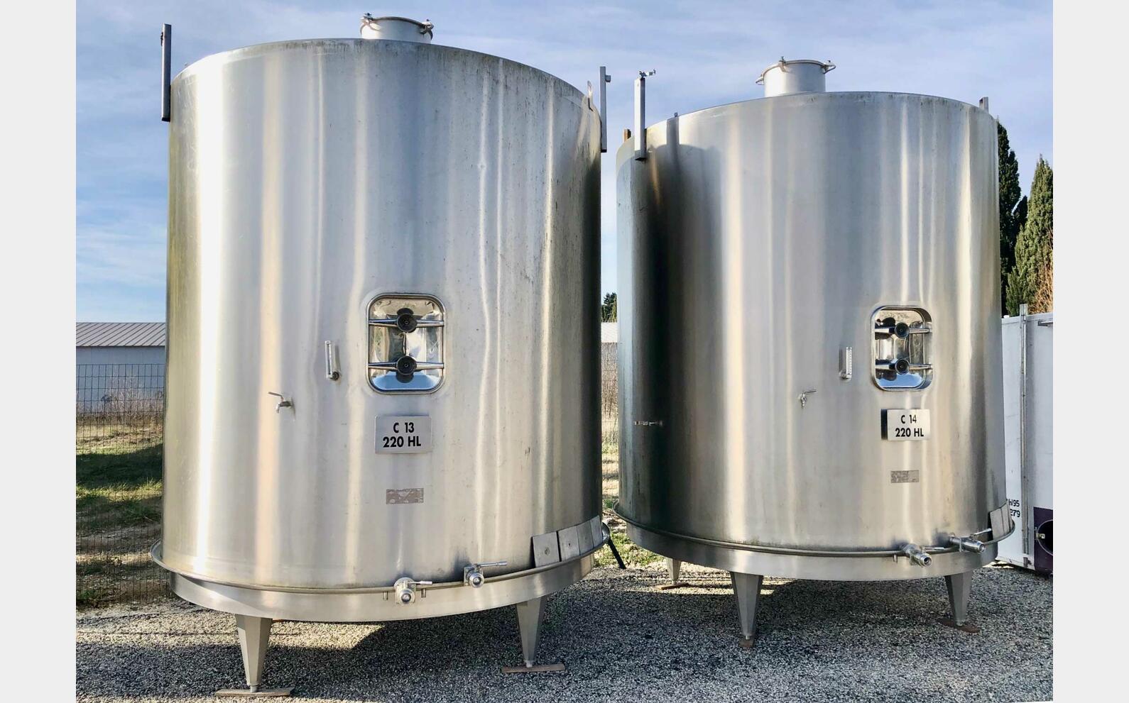 Stainless steel tank 304L 220 HL (22 000 litres) PIERRE GUERIN