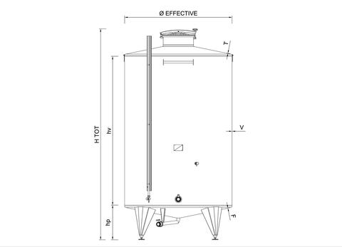 Cuves inox 304 - STOC  De 3 HL (301 litres) &agrave; 408 HL (40803 litres) ARSILAC