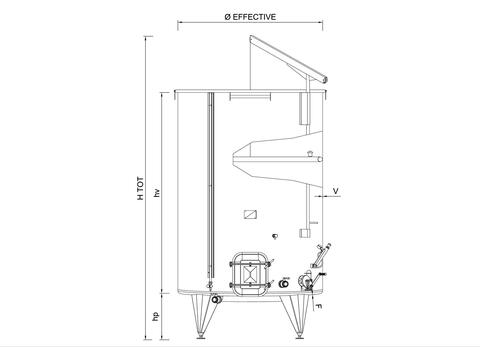 Tanks - SPAIP - 304 stainless steel From 7,5 HL (750 liters) to 250 HL (25000 liters) ARSILAC