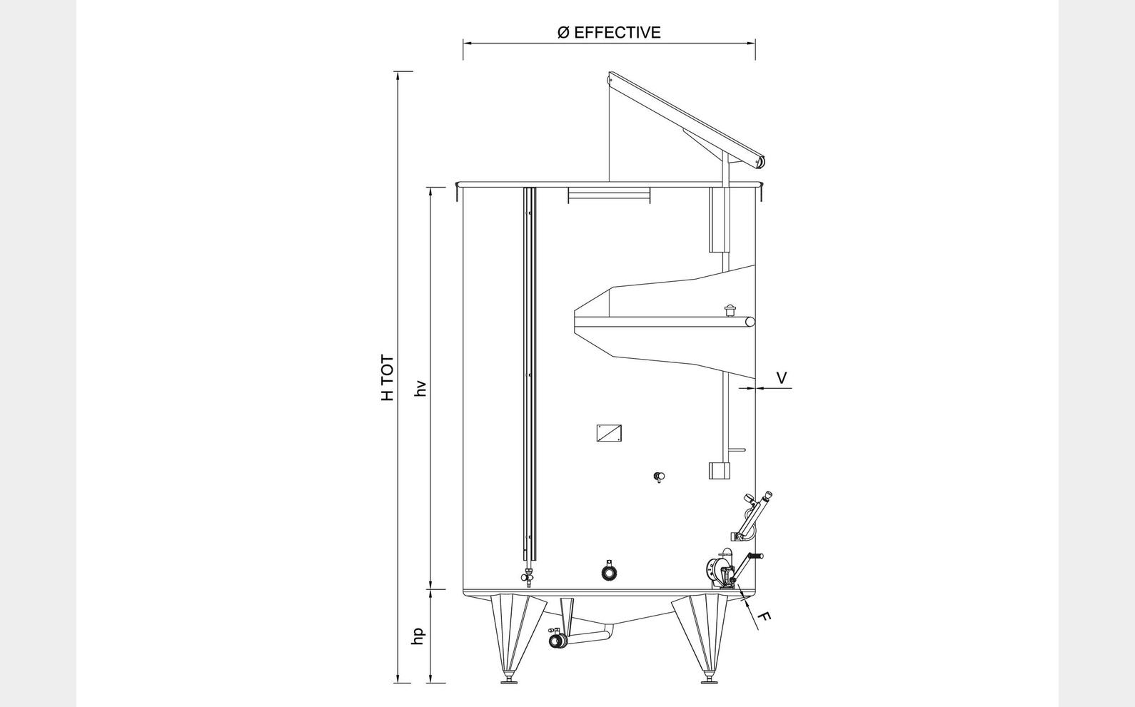 Tanks - SPAC - 304 stainless steel From 3 HL (300 liters) to 250 HL (25,000 liters) ARSILAC