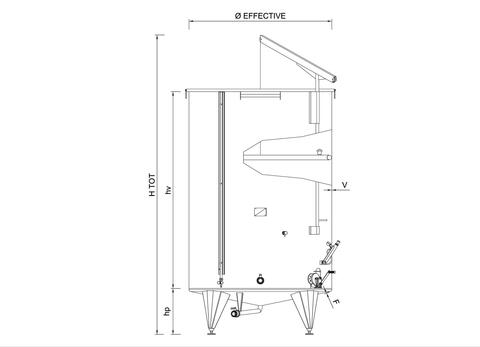 Cuves inox 304 - SPAC De 3 HL (300 litres) &agrave; 250 HL (25000 litres) ARSILAC
