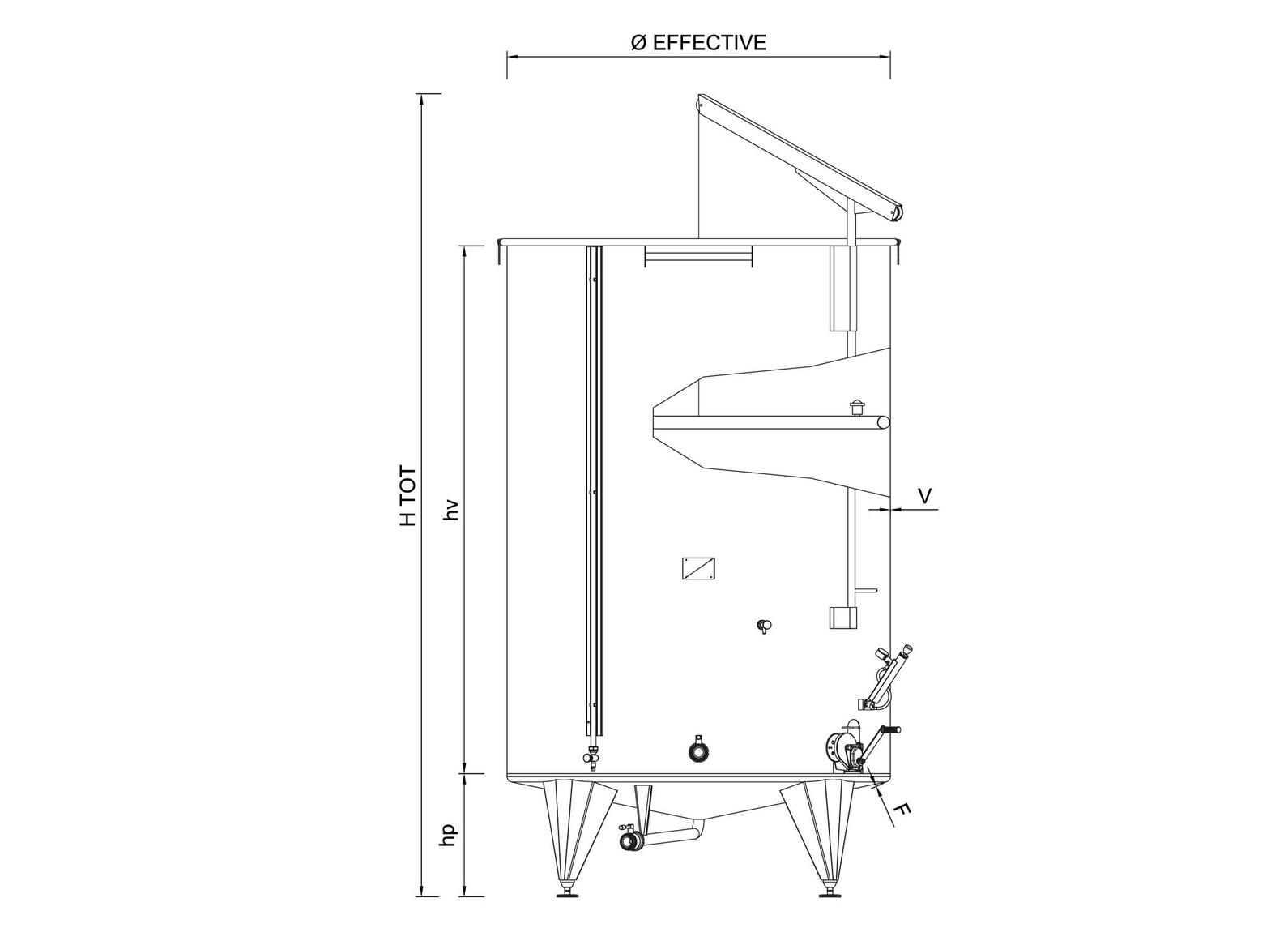 Tanks - SPAC - 304 stainless steel From 3 HL (300 liters) to 250 HL (25,000 liters) ARSILAC