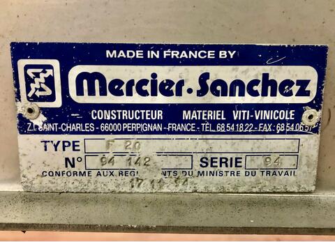 Crusher destemmer - SCE 20 MERCIER SANCHEZ