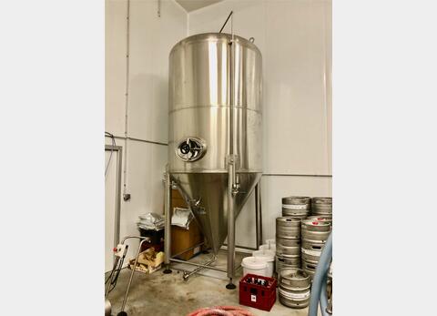 Cuve de garde inox - Cylindro conique 60 HL (6 000 litres) PSS