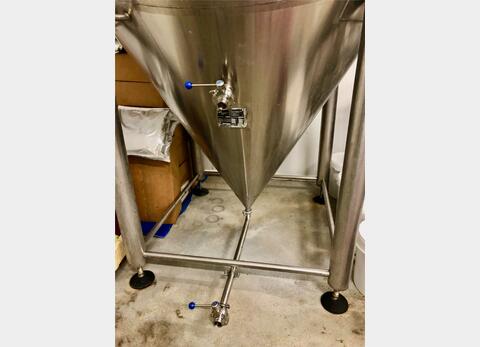 Cuve de garde inox - Cylindro conique 60 HL (6 000 litres) PSS