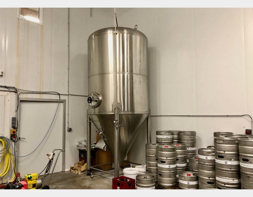 Cuve de garde inox - Cylindro conique 60 HL (6 000 litres) PSS