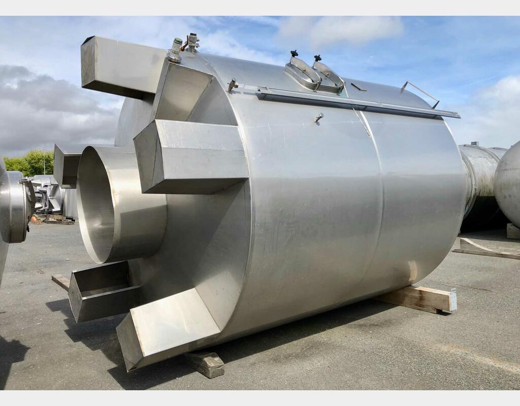 Cuve en acier inoxydable - Inox 304L - Fond plat sur pieds