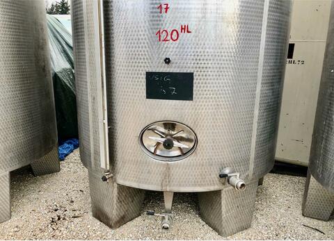 Cuve inox - Cylindrique 120 HL (12 000 litres)