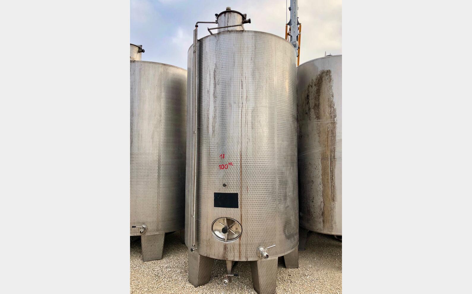 Cuve inox - Cylindrique 100 HL (10 000 litres)