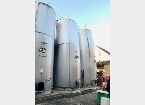 Cuve inox 304 fond inclin&eacute; &agrave; 2.5% 507 HL (50 700 litres) LEJEUNE