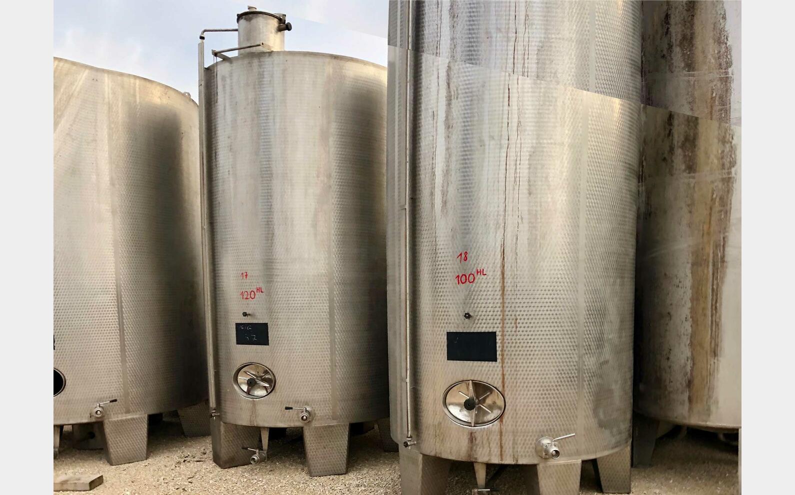 Cuve inox - Cylindrique 100 HL (10 000 litres)
