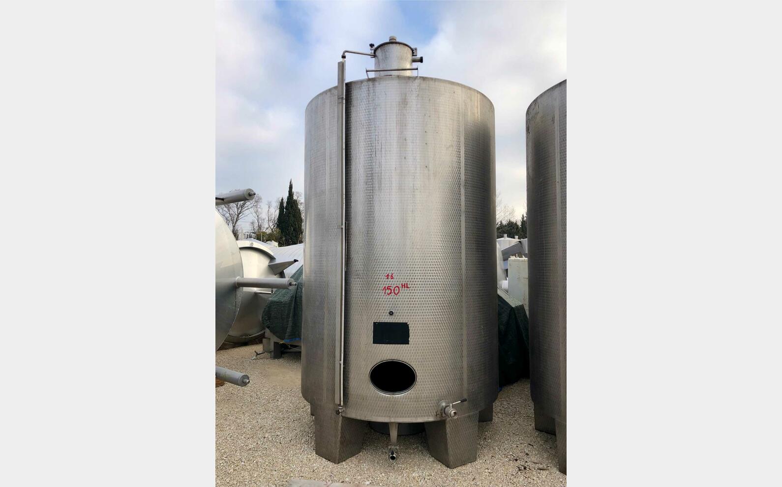 Cuve inox - Cylindrique 150 HL (15000 litres)
