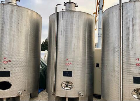 Cuve inox - Cylindrique 120 HL (12 000 litres)